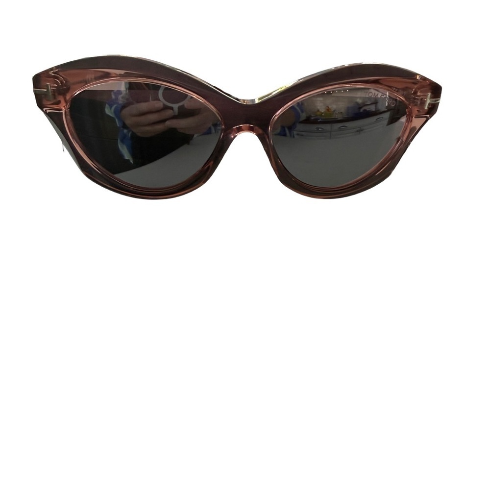 Tom Ford FT1111 Toni Sunglasses Women Shiny Light Pink 55mm New 100% Authentic - Picture 2 of 10